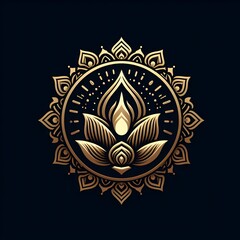 Fototapeta premium AI Generate of Luxury Premium Symbol Vector of Vesak Day with Lantern, Candle Light, Lotus