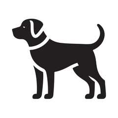 isolated black silhouette of a dog collection, Set of dog silhouette vector. Dogs and puppies in different breed, corgi, golden retriever, poses, sitting, standing, jump