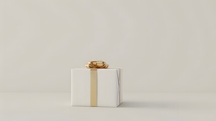 beauty of the gesture with a minimalist image of a gift box featuring an elegant card, placed against a pure white background to symbolize the purity of the sentiment.