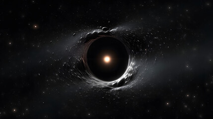 Naklejka premium Black Hole icon space 3d