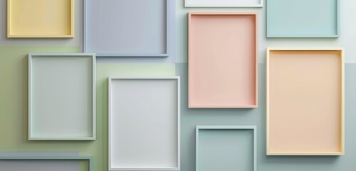 Modern Minimalist Frame Mockups for Presentation Generative AI