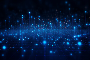 Fototapeta premium Abstract technology mesh digital line electronic network data innovation concept background.