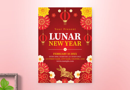 Lunar New Year Flyer Template