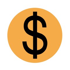 US Dollar symbol Icons illustration