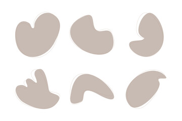 Blobs Abstract Fluid Shape Colored Set Abstract Black Shapes Liquid Shape Elements Random Outline Fluid Shapes.