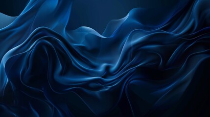 Obraz premium Dark Blue Abstract Background for Desktop Wallpaper Generative AI