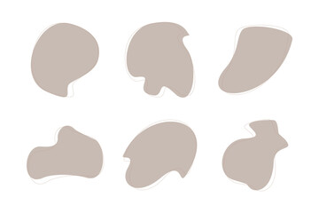 Blobs Abstract Fluid Shape Colored Set Abstract Black Shapes Liquid Shape Elements Random Outline Fluid Shapes.