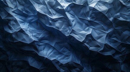 Dark Blue Abstract Web Banner with Geometric Shapes Generative AI