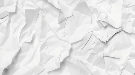 Obraz premium White Paper Texture background overlay effect on transparent. Crumpled translucent white paper abstract shape background with space for text.