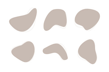 Blobs Abstract Fluid Shape Colored Set Abstract Black Shapes Liquid Shape Elements Random Outline Fluid Shapes.