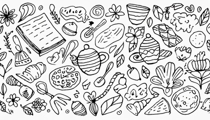 seamless pattern with flowers