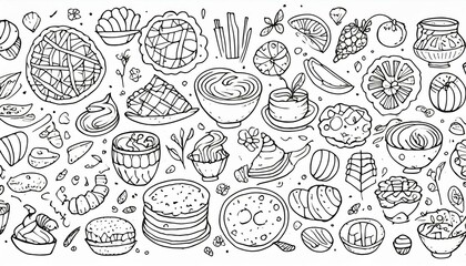 hand drawn easter eggs