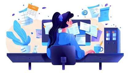 Professional Workspace of an Accounts Payable Manager: Invoices, Technology, and Timeliness