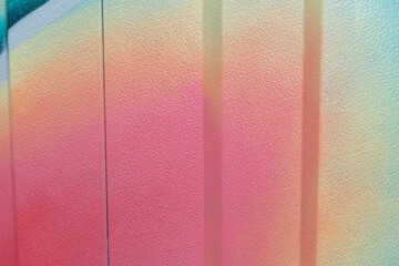 painted metal siding with gradient effect