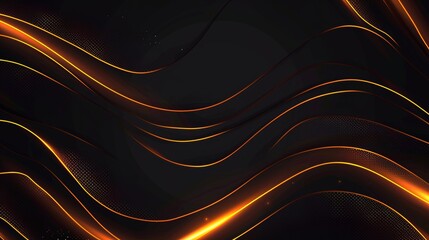 Obraz premium Neon Light Accents on Dark Background for Presentation Generative AI