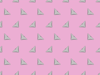 Seamless pattern made of women panties (slippers) on pink background (backdrop). People, lifestyle, underwear. Vector illustration.