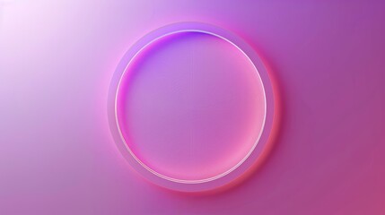 Circle Design on Flat Background for Presentation Generative AI