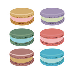colorful macaroons