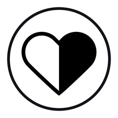heart icon vector illustration
