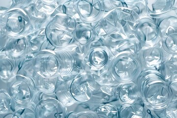 Full frame image of Used plastic bottles background