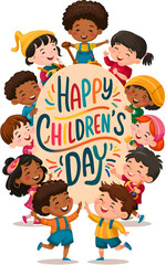 Playing kids | "Happy Children's Day"