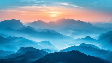 Mountain Majesty: Sunset and Sunrise