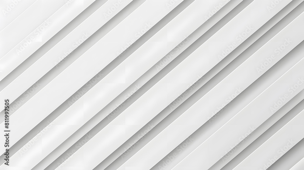 Wall mural White paper stripes abstract banner design. 