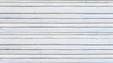 Obraz premium Wooden wall white painted horizontally texture