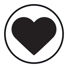 heart icon vector