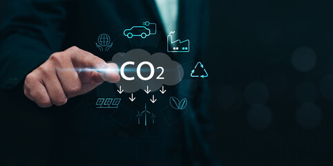 Reduce CO2 emissions and combat global warming and climate change. Using  eco-friendly technology solutions for a sustainable future.