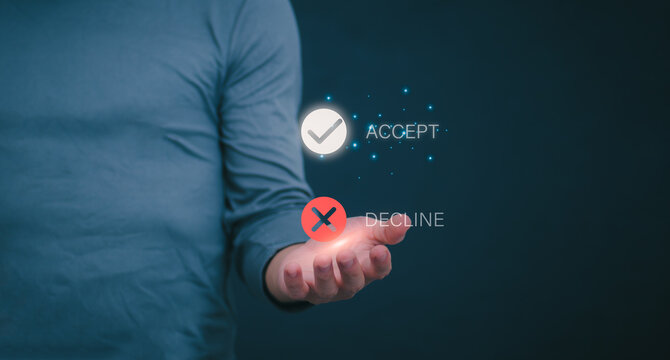 A person is touching text on a virtual image. To agree on the terms, concepts, and management of digital transformation. Internet of Things, big data and business processes, automation, storage