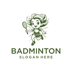 Sport kids logo vector illustration