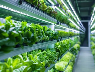 Space Saving Vertical Farm, LED Illuminated Leafy Greens Thrive, Sustainable&nbsp;Tech&nbsp;in&nbsp;Action