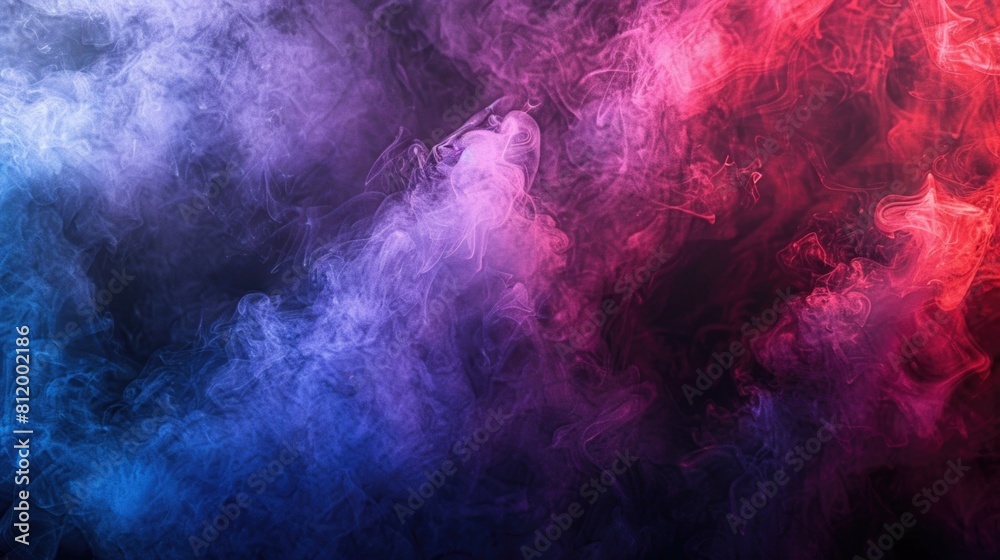 Poster Close up view of smoke on a black background. Perfect for adding a mysterious touch to your design projects