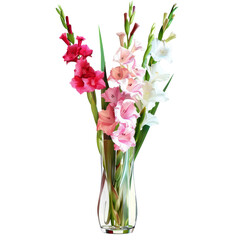 Elegant Gladiolus and Snapdragon Mixed Flower Vase, Ideal for Events and Home Decoration