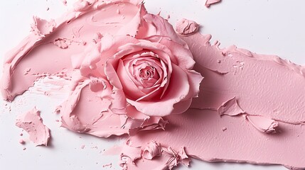 Rose Pink paste set against a pure white background, evoking feelings of romance and sophistication.