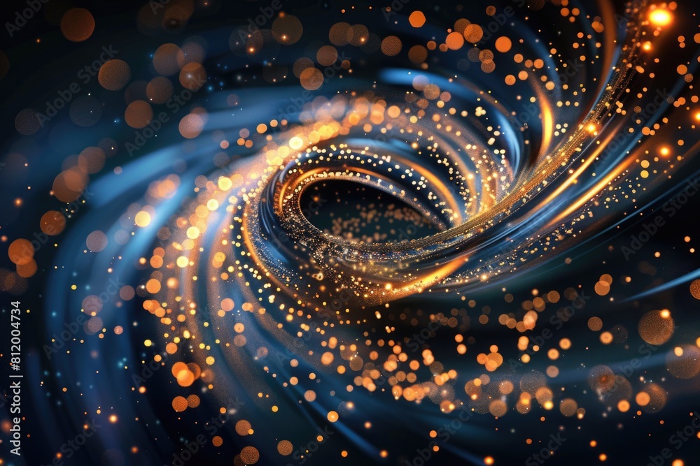 Aufkleber a mysterious black hole with a captivating spiral. perfect for science and space-themed projects