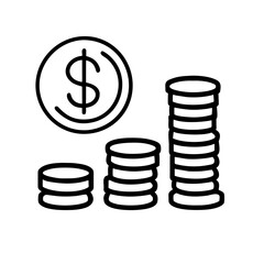 Pictogram icon vector of Investment