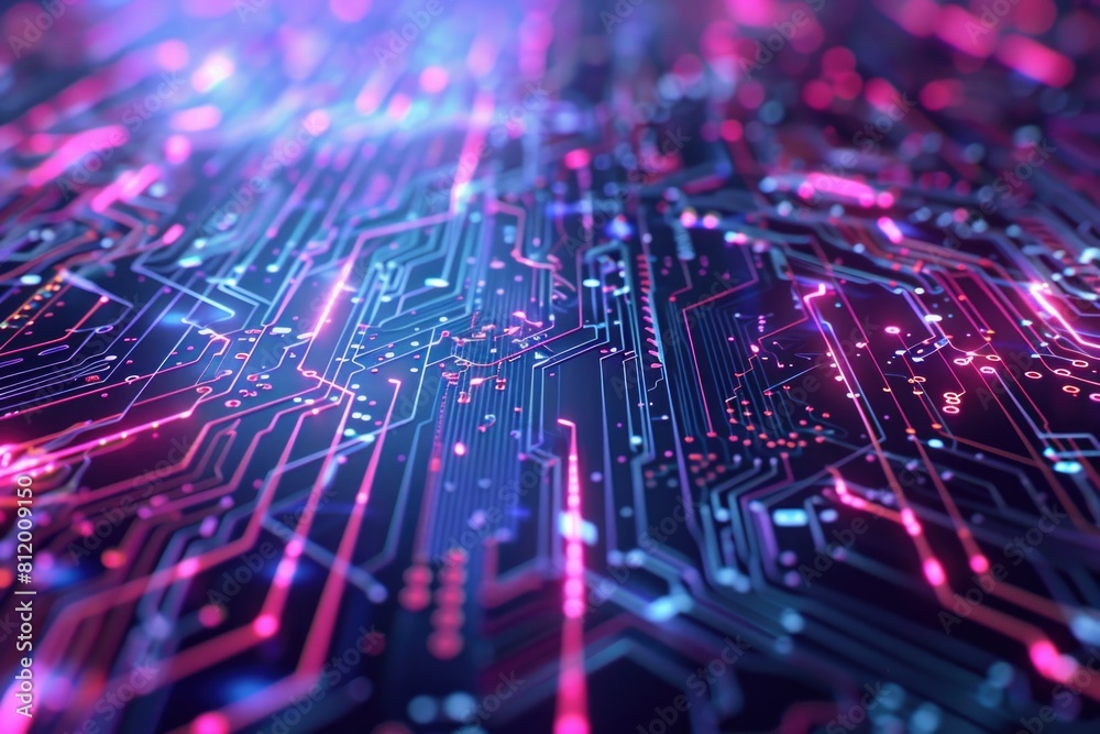 Aufkleber Detailed view of computer circuit board. Suitable for technology concepts