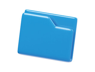 Folder icon 3d render illustration