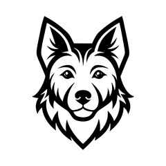 illustration of a dog head