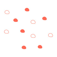 Abstract Dotted Organic Shape