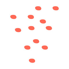 Abstract Dotted Organic Shape