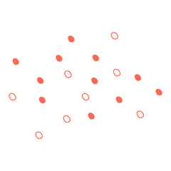 Abstract Dotted Organic Shape