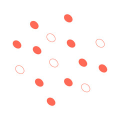Abstract Dotted Organic Shape