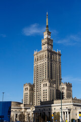 Fototapeta premium Palace of Culture and Science, Warsaw, Poland