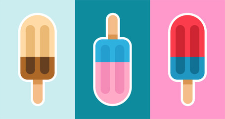 Ice cream seamless pattern. Ice cream background. summer background Illustration.