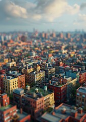 Small buildings in a big city