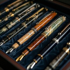 Naklejka premium Vibrant stationery supplies and office essentials for creative projects. Explore pens, colorful pencils, canvases, paints, and decor items for hobbies and workspaces.