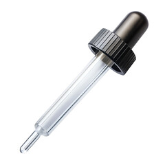 Pipette dropper isolated on white transparent background